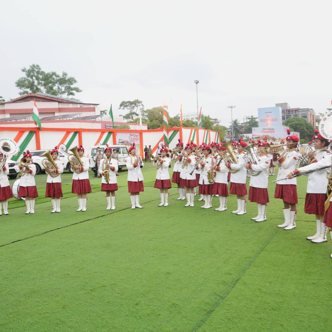 Our sfs ncc girls band performed at srimanta sankardev kalakshetra photo