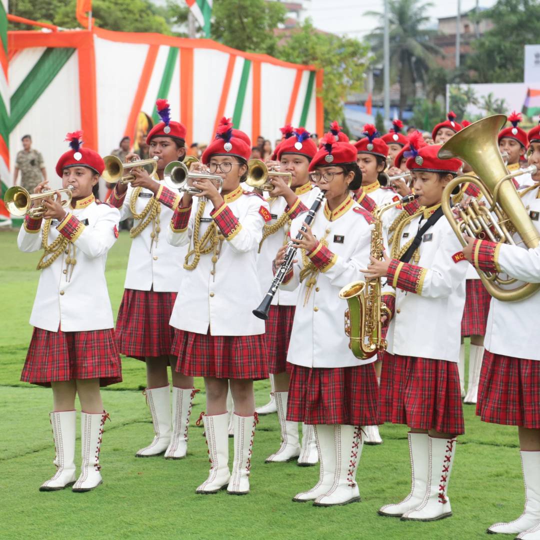 Our sfs ncc girls band performed at srimanta sankardev kalakshetra photo