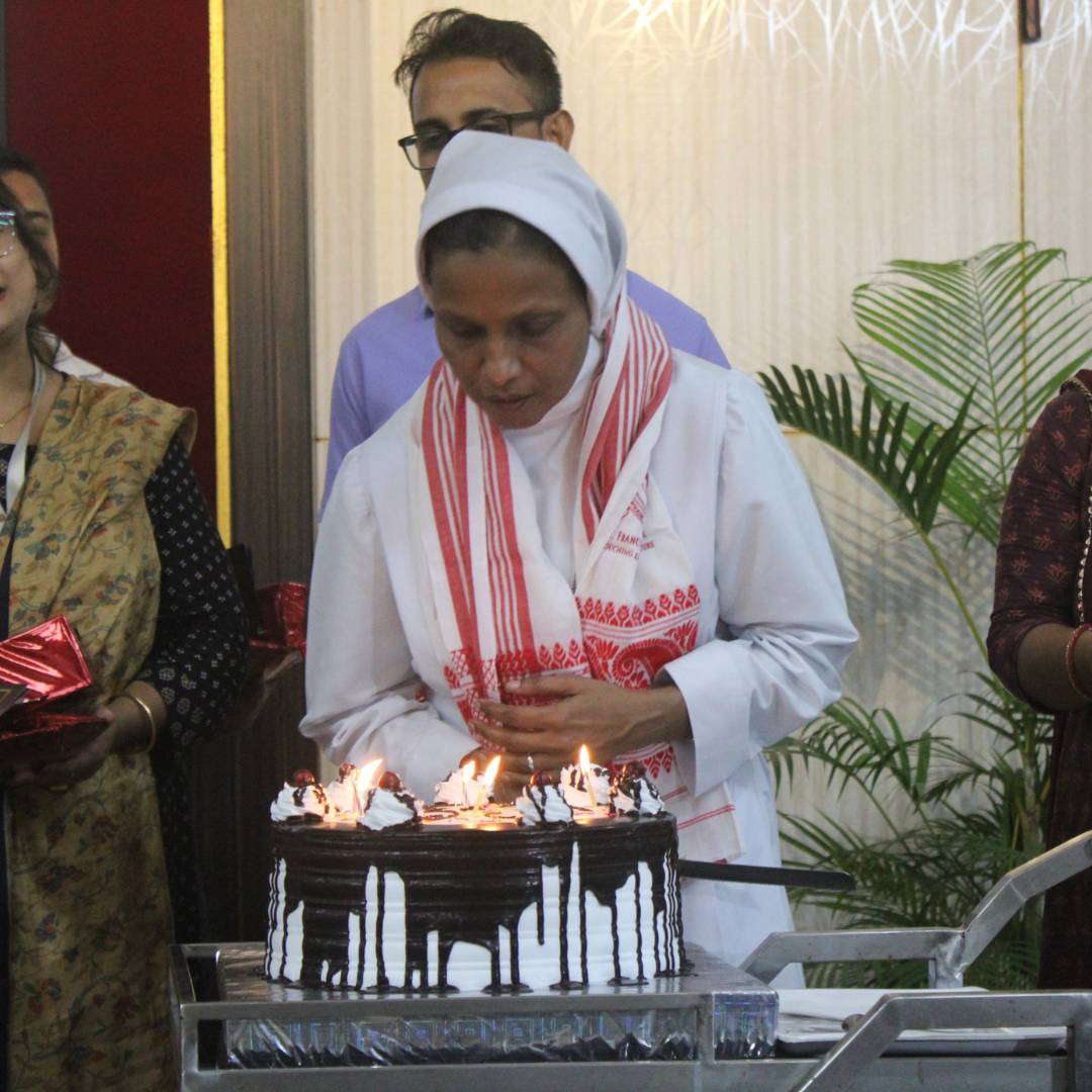 Special staff meeting and pre-birthday celebration at sfs guwahati photo